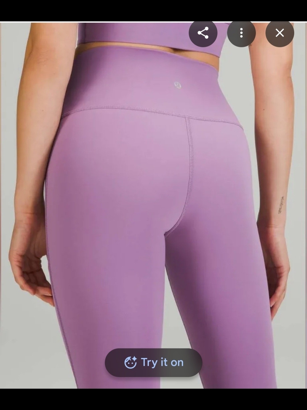 NWOT Lululemon Wunder Under High-Rise Tight 25" Wisteria Purple - Size 14 - Picture 2 of 14